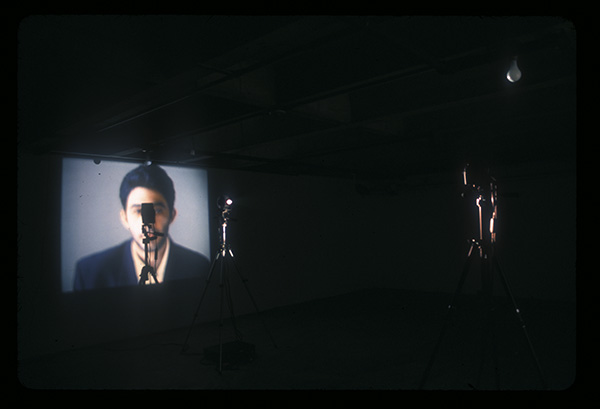 Installation view of video "John"